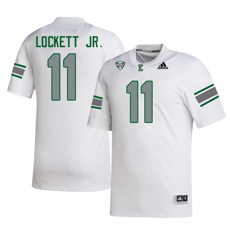 Eastern Michigan Eagles #11 Terry Lockett Jr. College Football Jerseys Stitched Sale-White